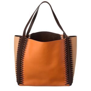 Chloé Louela Leather Tote, Brown